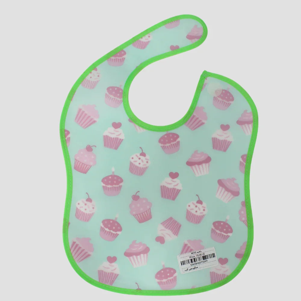 Cupcakes PVC Baby Bib – Soft, Lightweight & Mess-Free