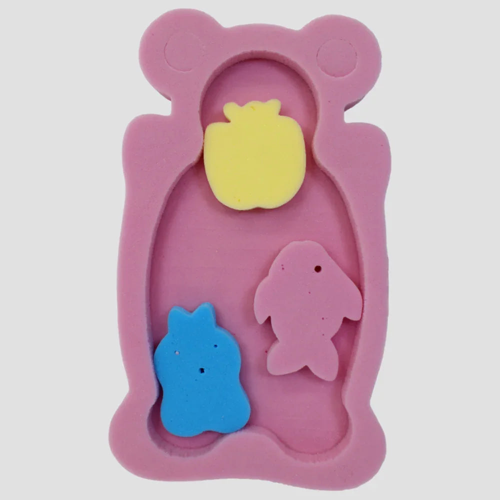 Candy Baby Bathtub Sponges – Set of 4 (Pinkish)