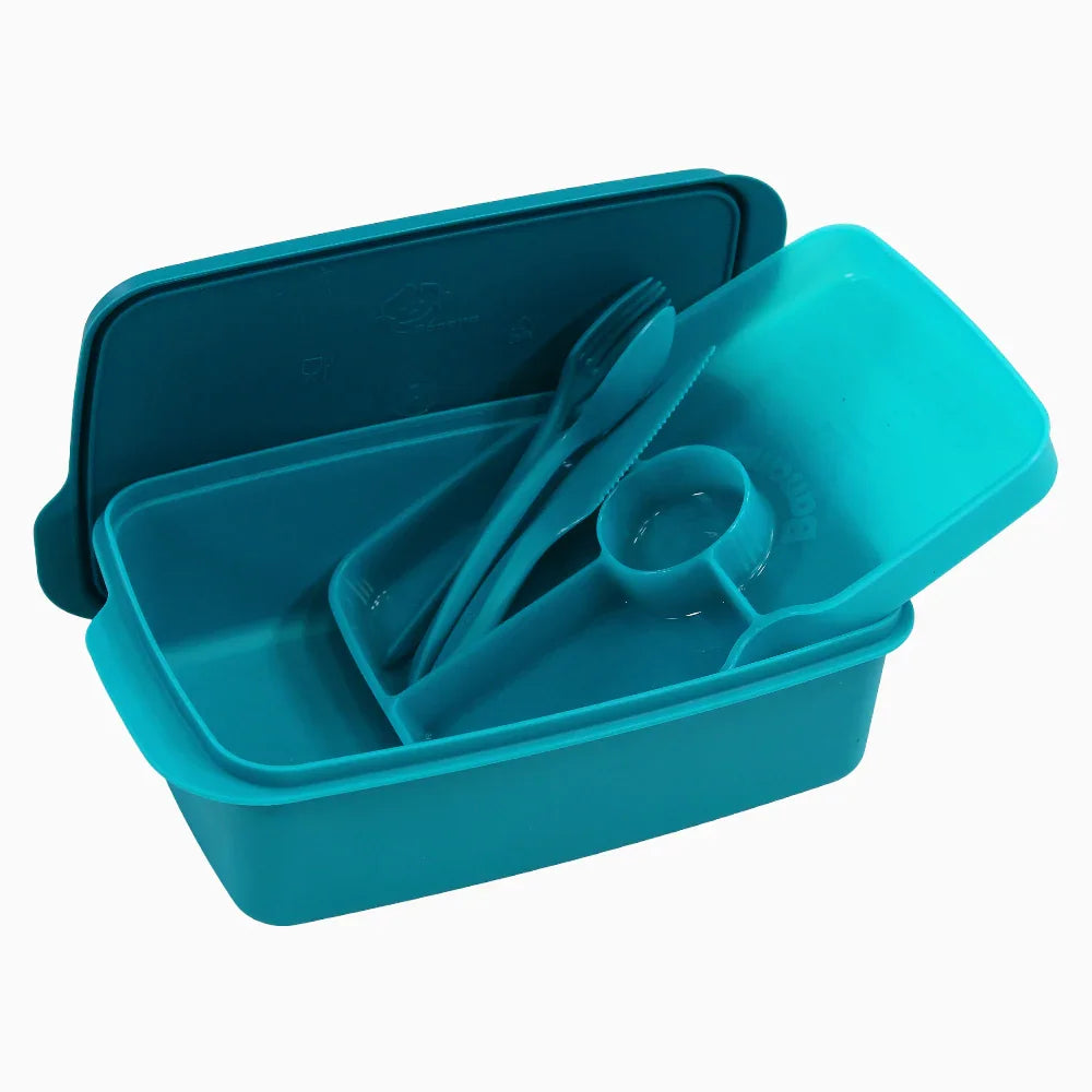 Turquoise Plastic Lunch Box – 1.5L
