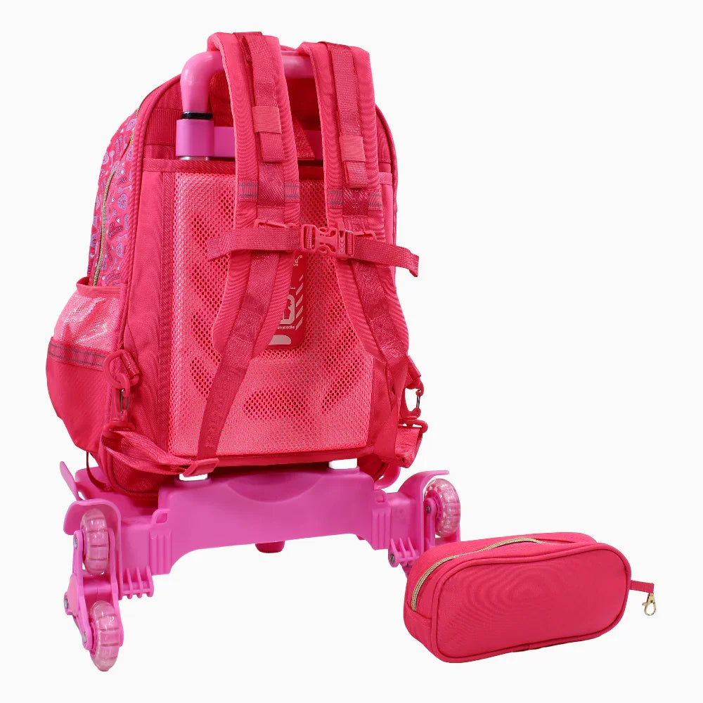 Sweet Princess School Set – 17 Inches (Trolley Bag + Pencil Case)