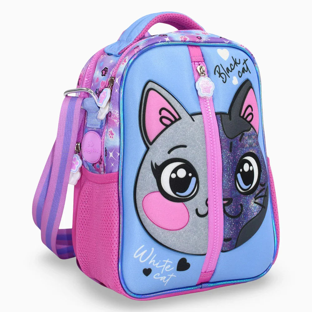 Cute Cat Backpack – 12 Inches - School - Glossy Bird