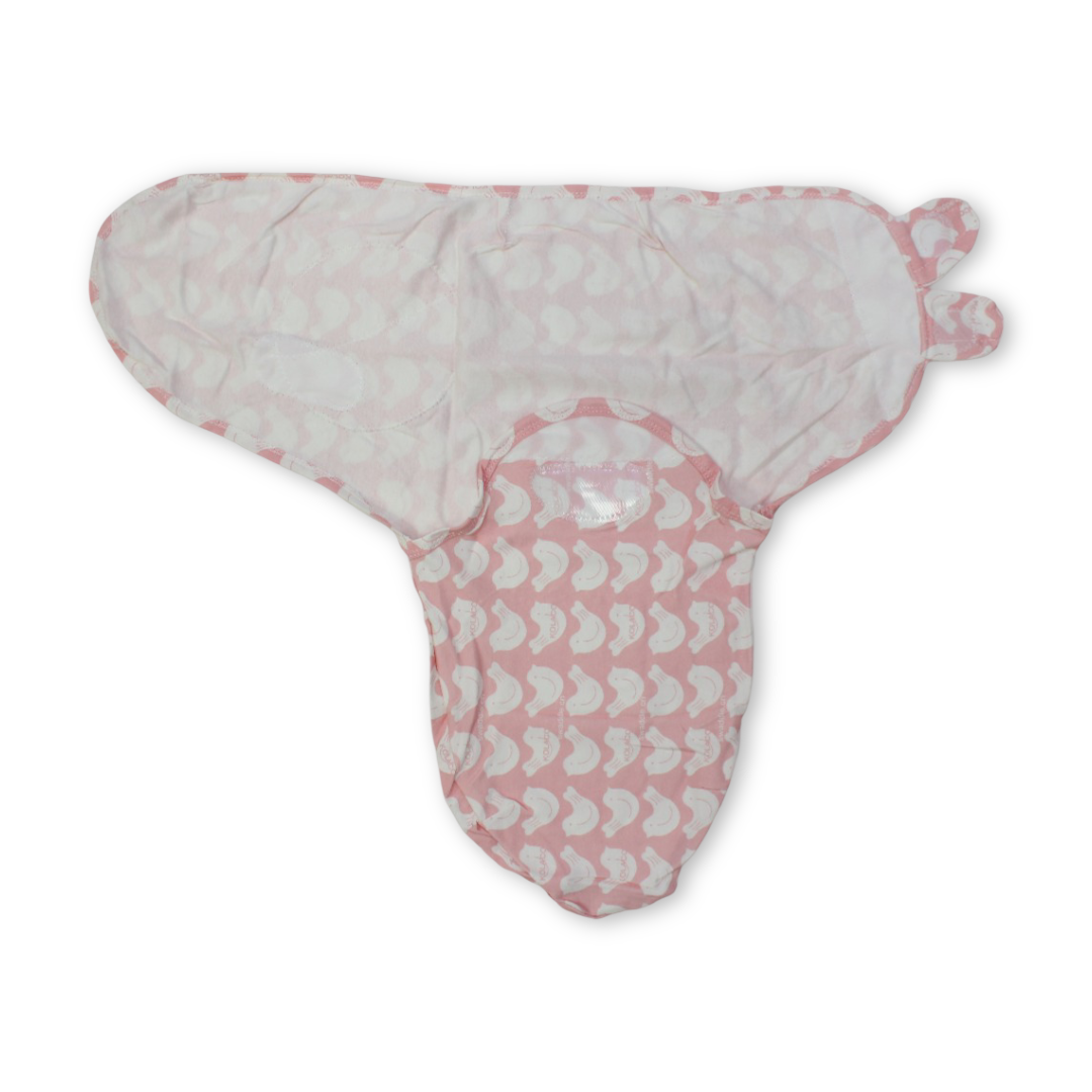Kolaco Cotton Baby Swaddle – Pink with Birds Print