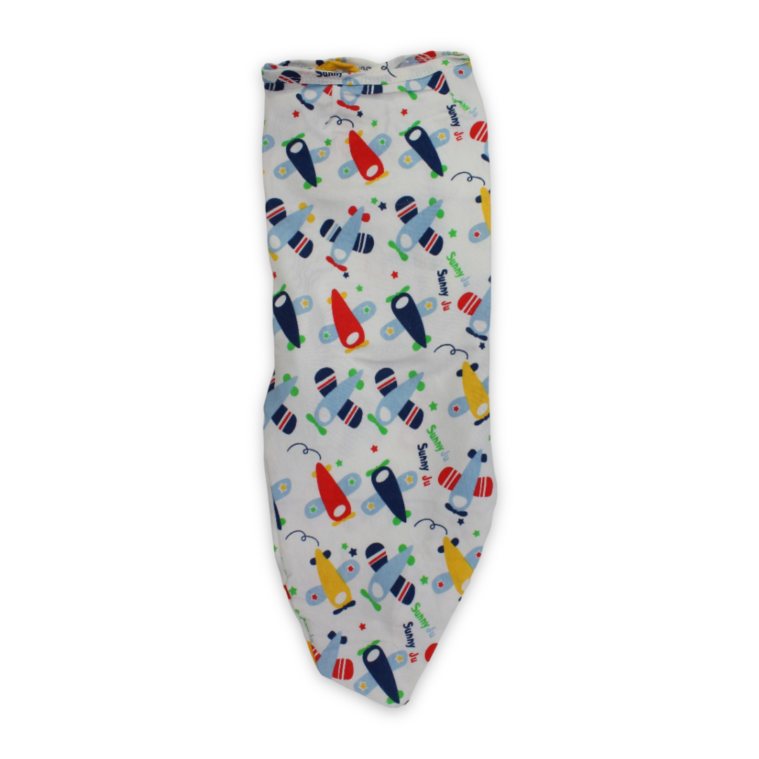 Kolaco Cotton Baby Swaddle Me (Airplanes)