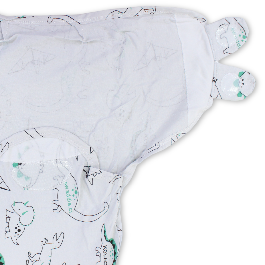 Kolaco Swaddle Wrap – Off-White with Dino Print