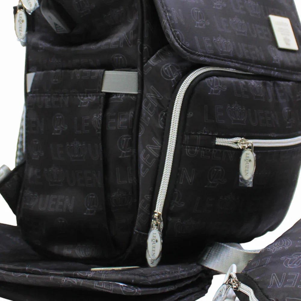 LeQueen Diamond 8th Special Edition Soft Waterproof Diaper Bag - Black