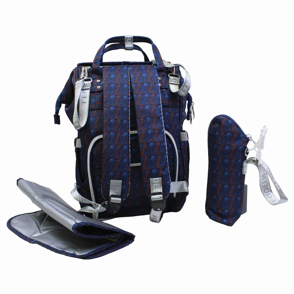 LeQueen Diamond 8th Special Edition Soft Waterproof Diaper Bag - Blue
