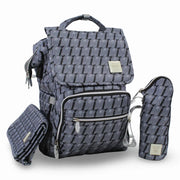 LeQueen Diamond 8th Special Edition Soft Waterproof Diaper Bag - Grey