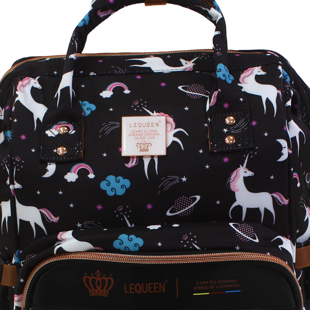 LeQueen Diaper Bag Backpack – Unicorn Print