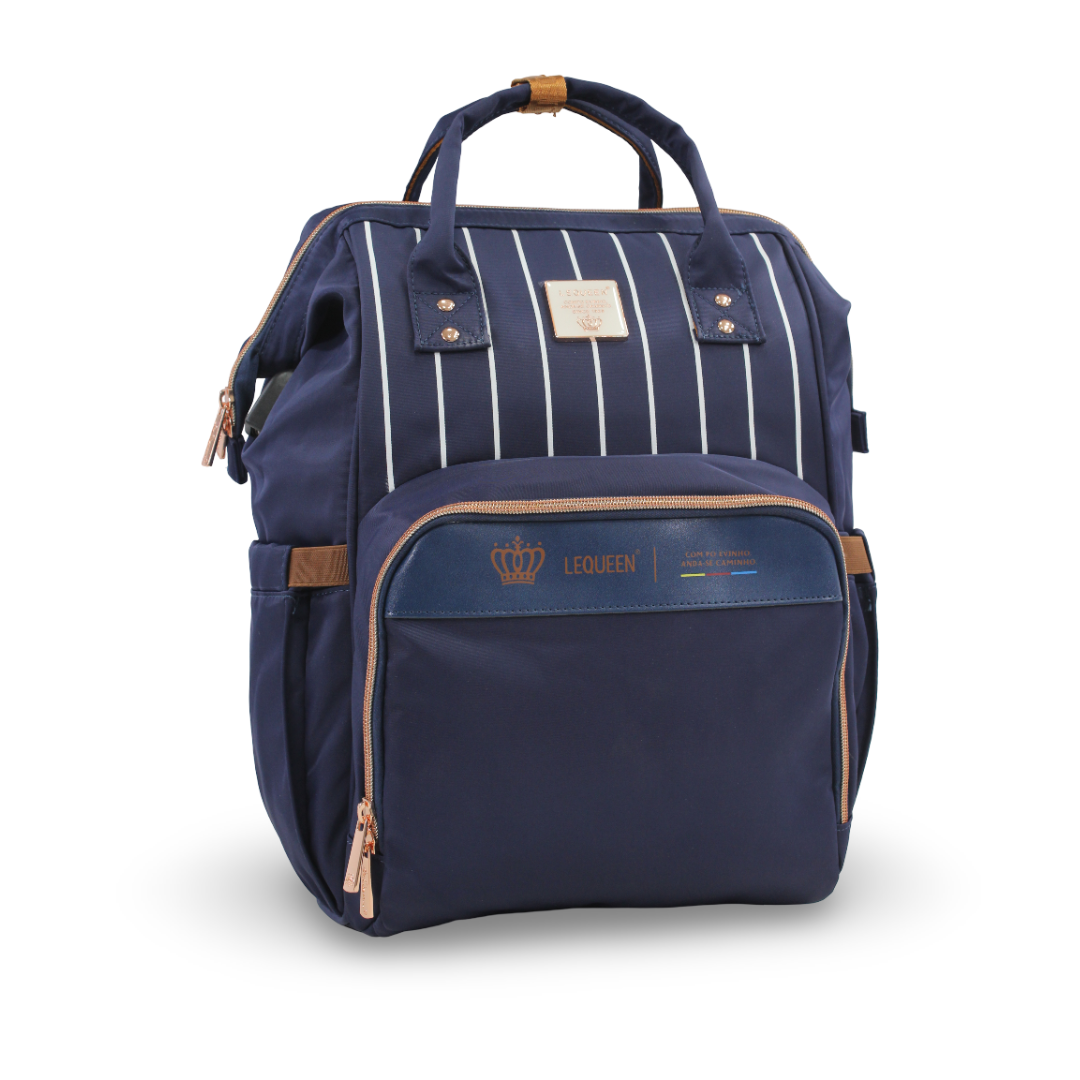 LeQueen 8th Generation Gold Classic Diaper Bag – Navy