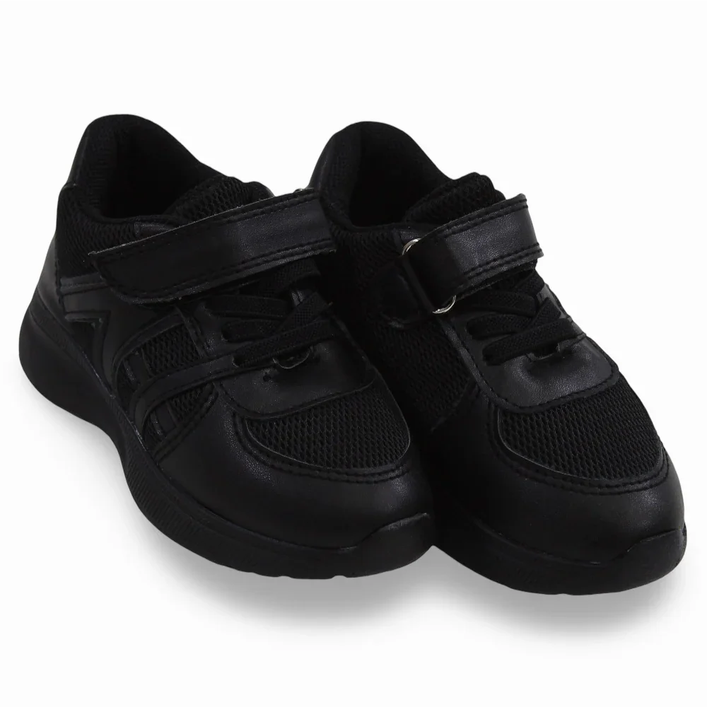 Unisex Leather Sneakers - Black