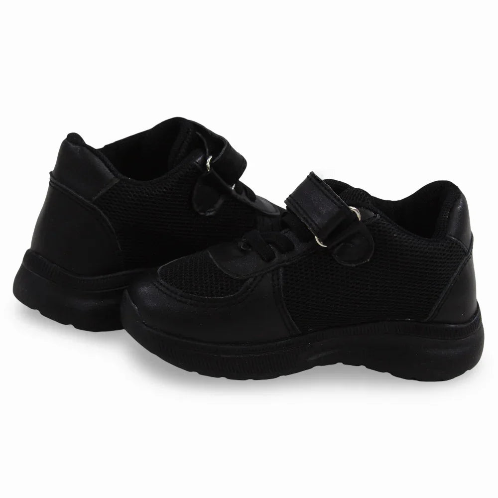 Unisex Leather Sneakers - Black