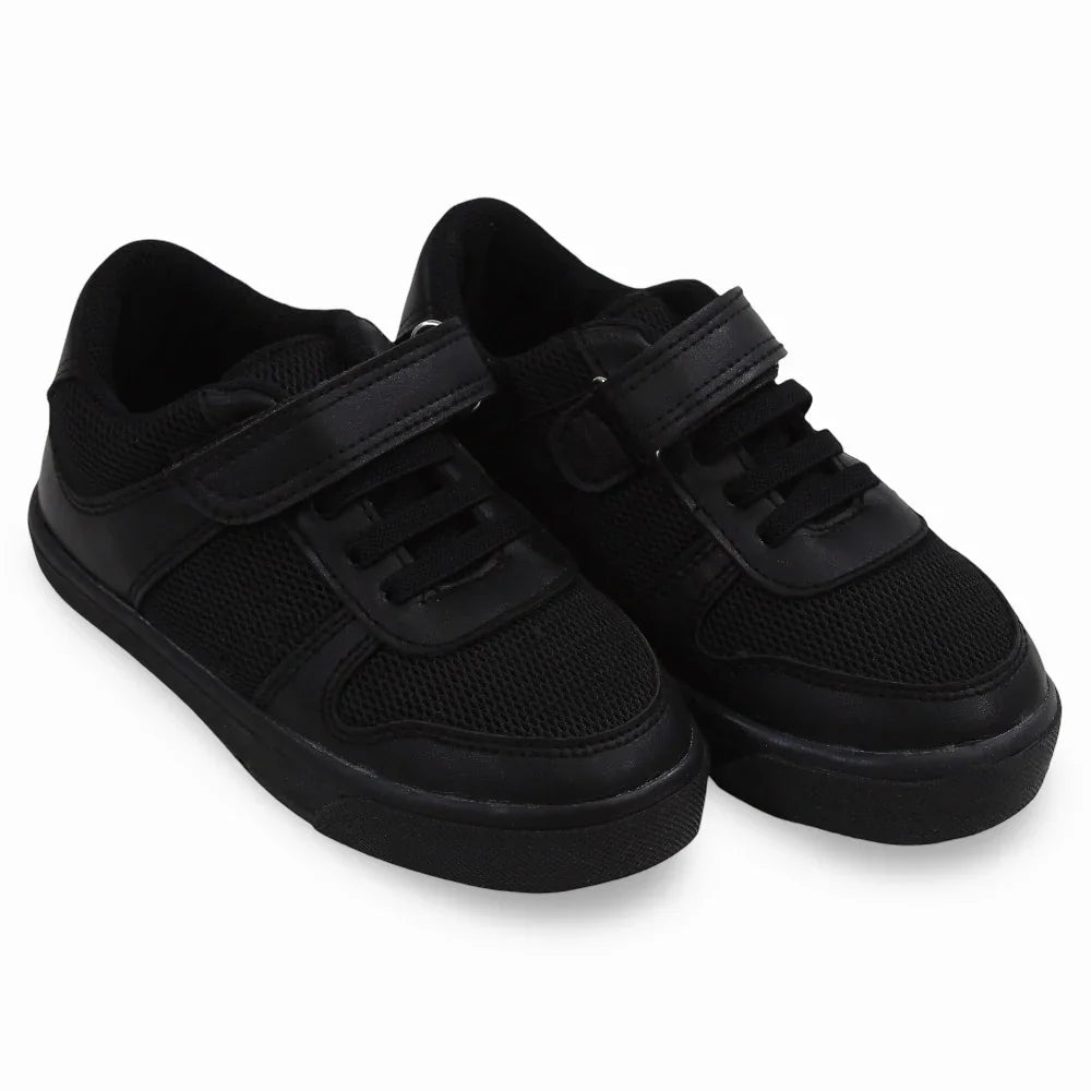 Unisex Leather Sneakers - Black