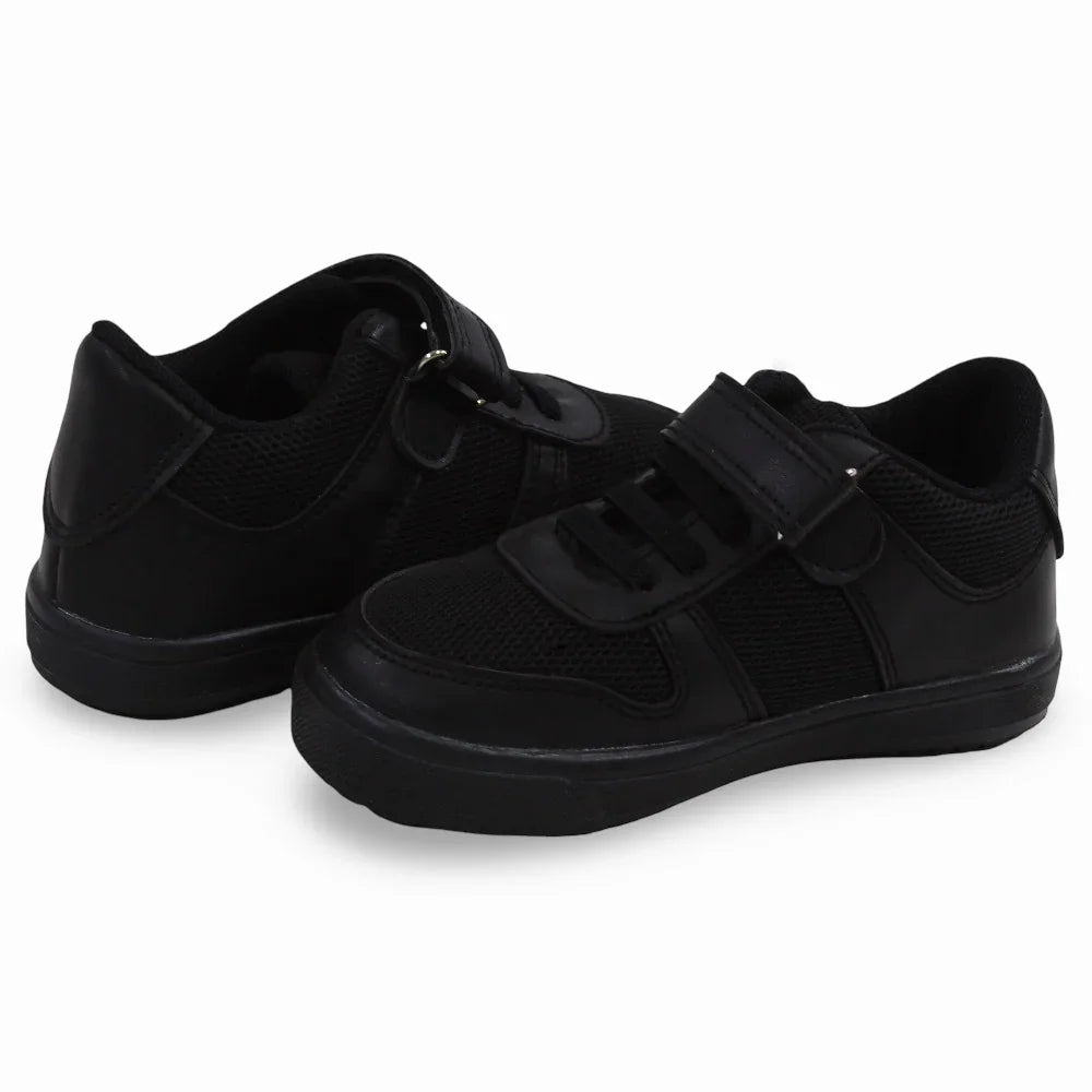Unisex Leather Sneakers - Black