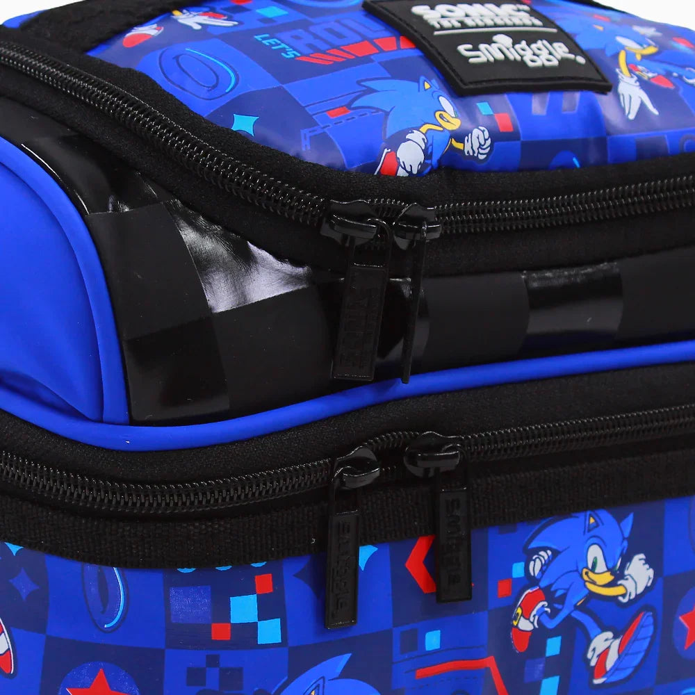 Fabric Lunch Bag – Blue with Sonic the Hedgehog Design