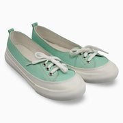 Girls 3-Hole Canvas Shoes – Mint Green