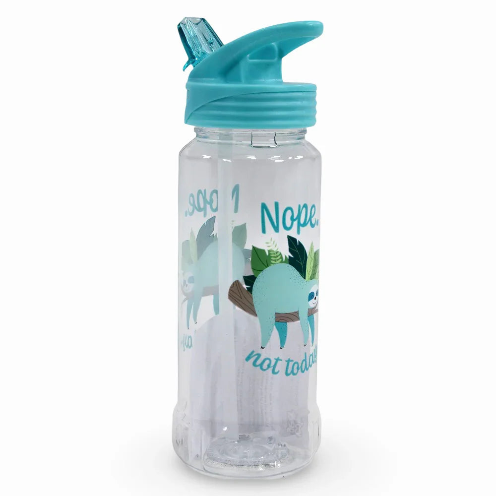 Cool Gear Water Bottle – Aqua with Sloth Print (709ml)