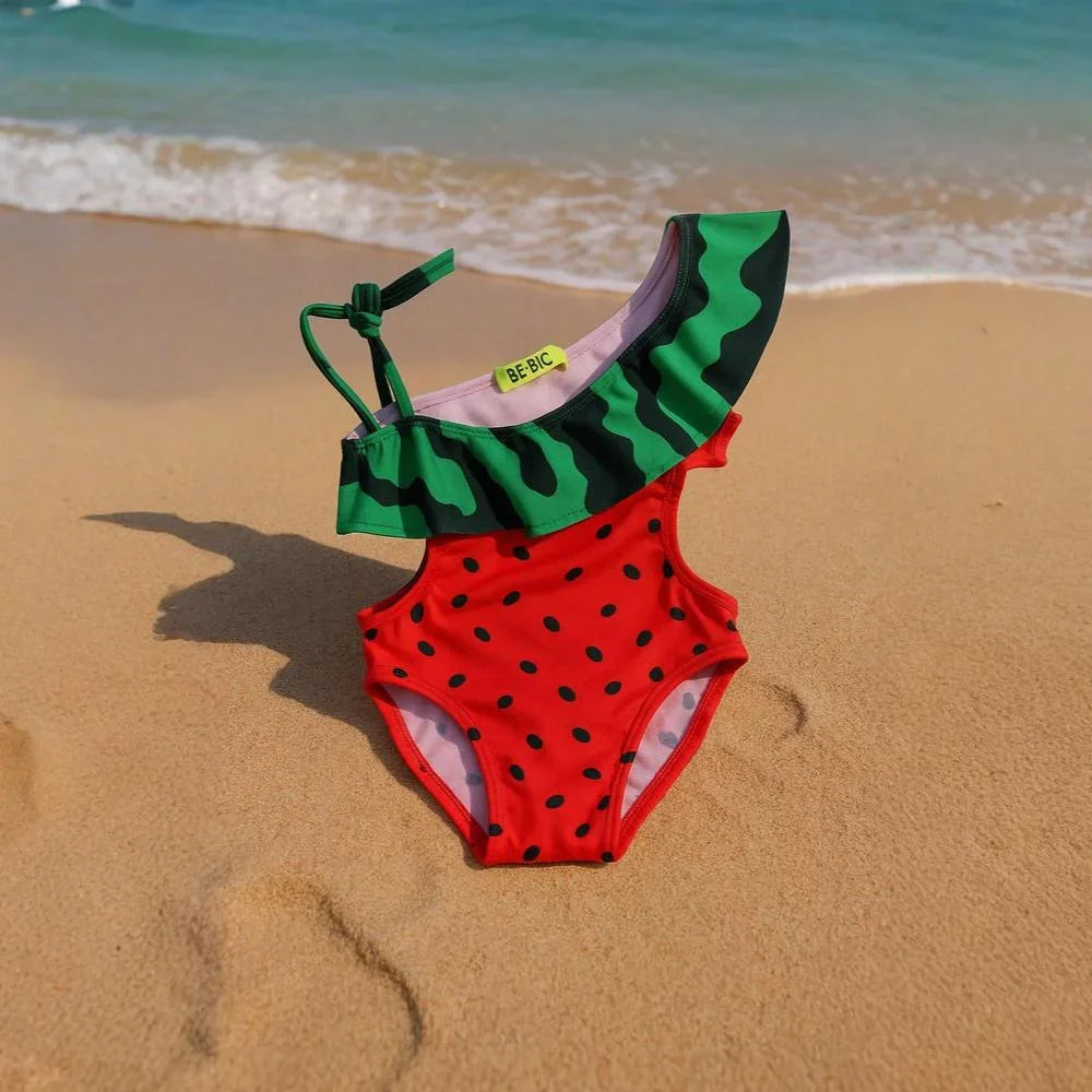 Baby Girls Swimsuit - Watermelon Design