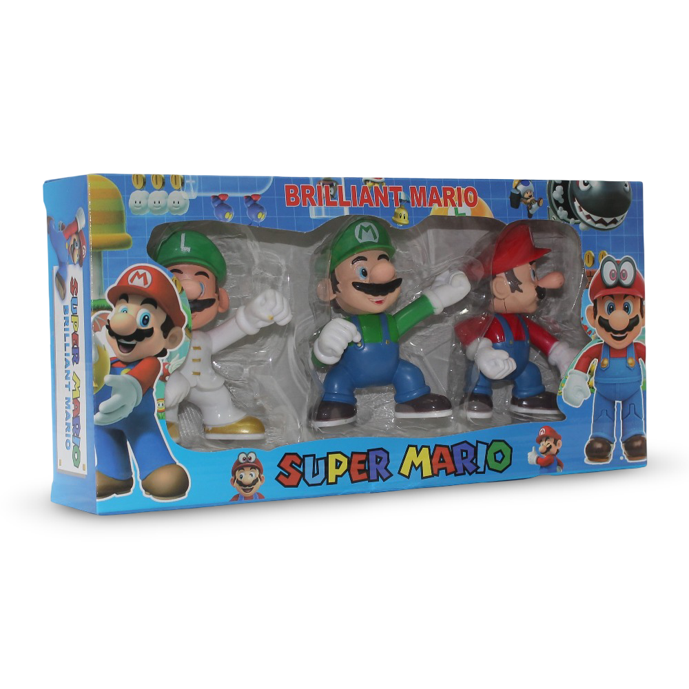 Super Mario Action Figures – 3 Pcs - Toys - OKO
