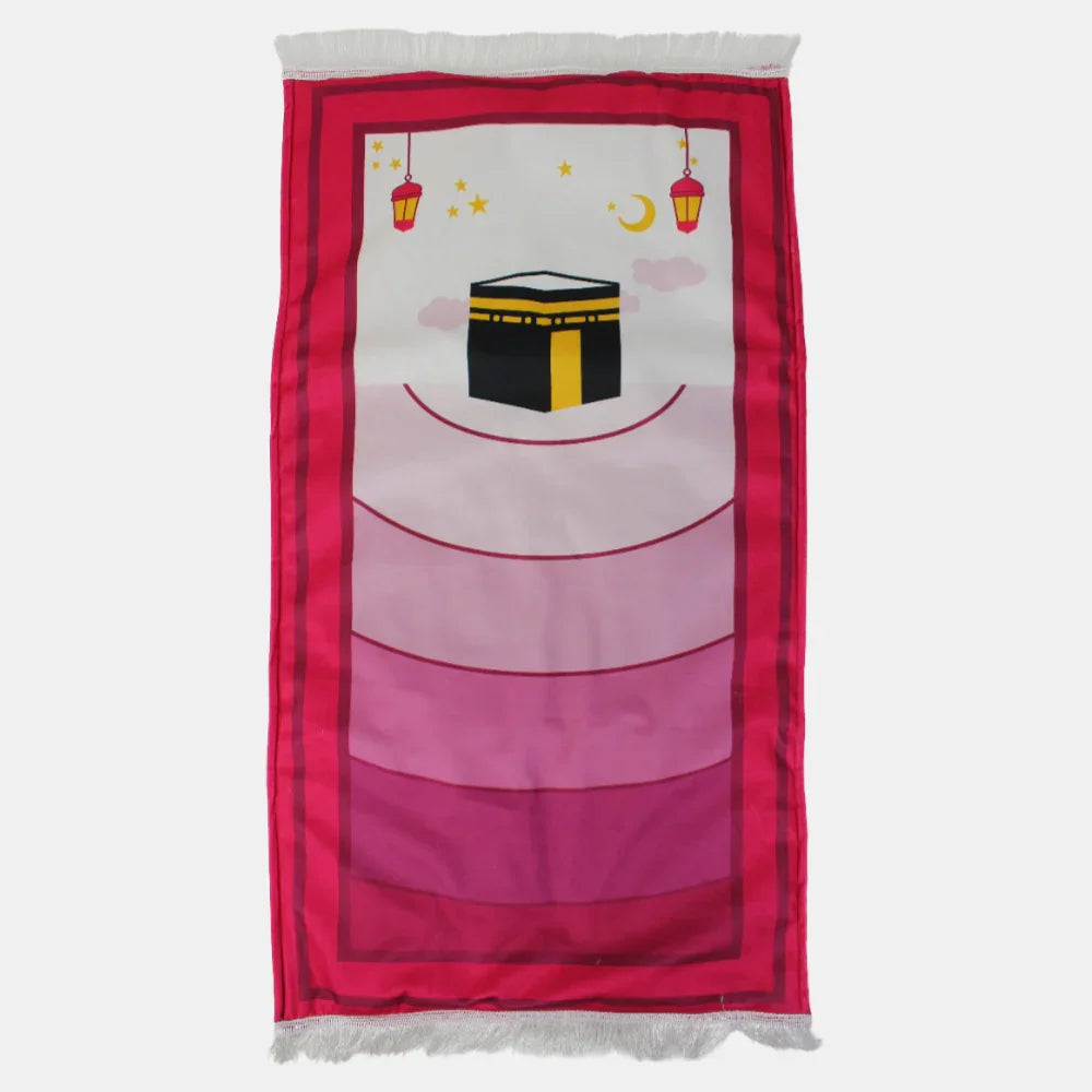 Prayer Mat – White & Fuchsia