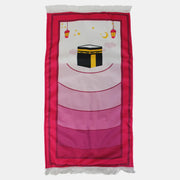 Prayer Mat – White & Fuchsia