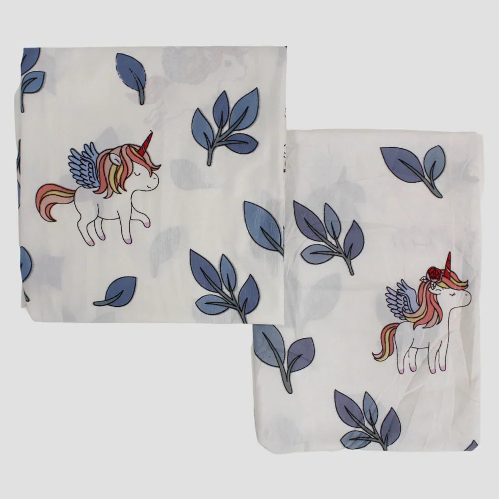 Sleepy Unicorn 3-Piece Cotton Baby Bed Sheet Set