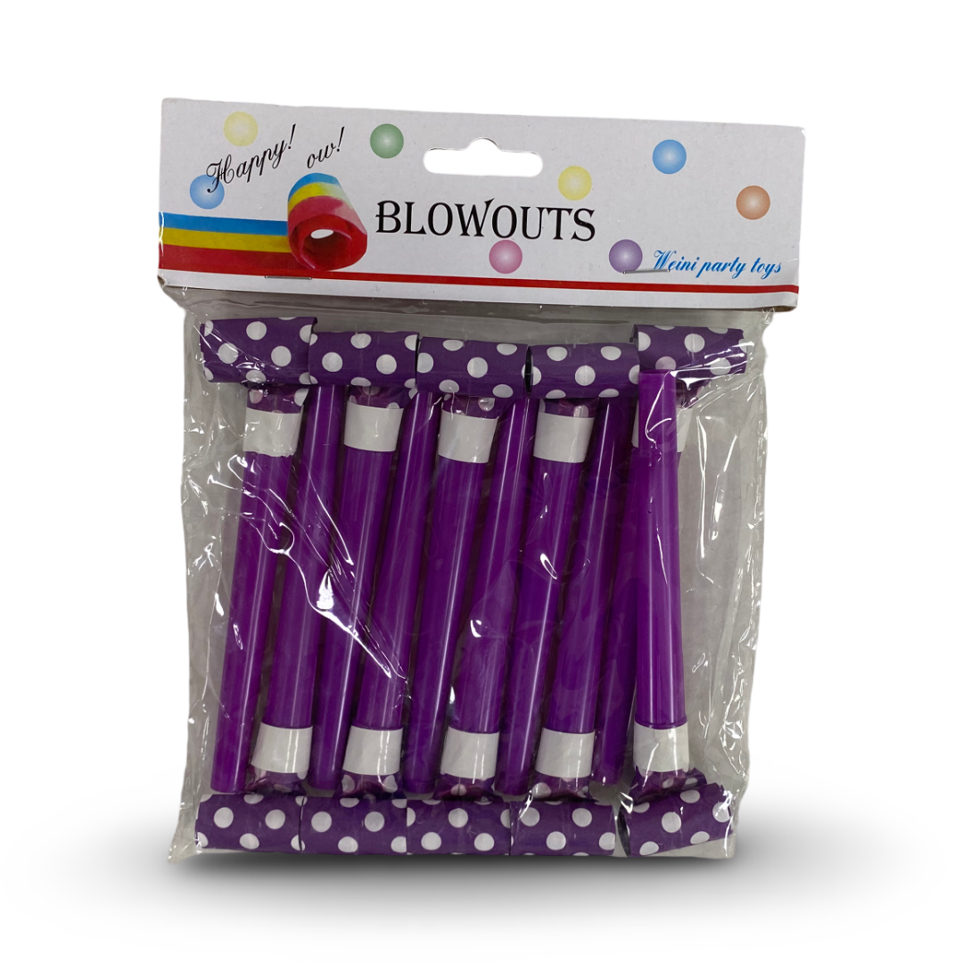 Polka-Dot Party Blowouts 10*1 – Purple