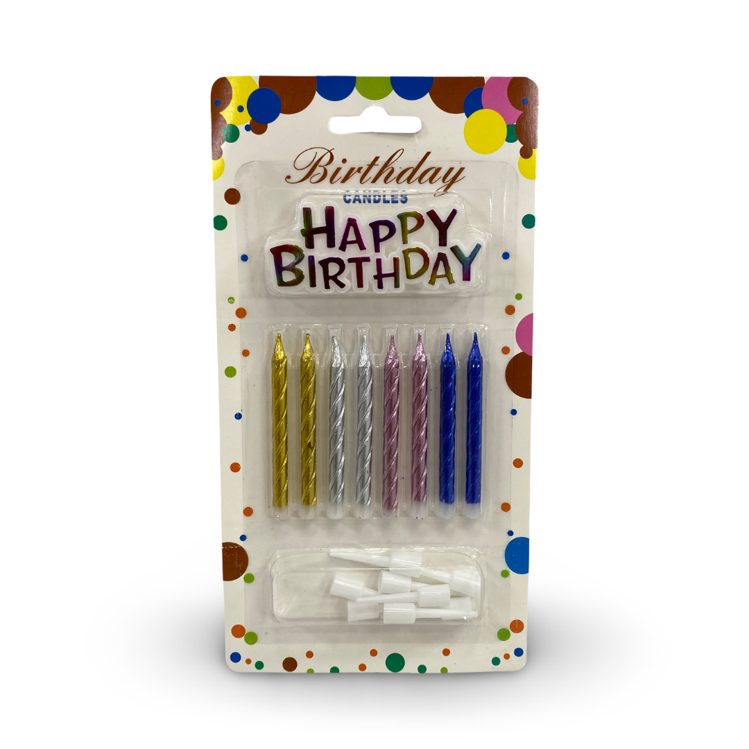 Happy Birthday Candle Set 8*1