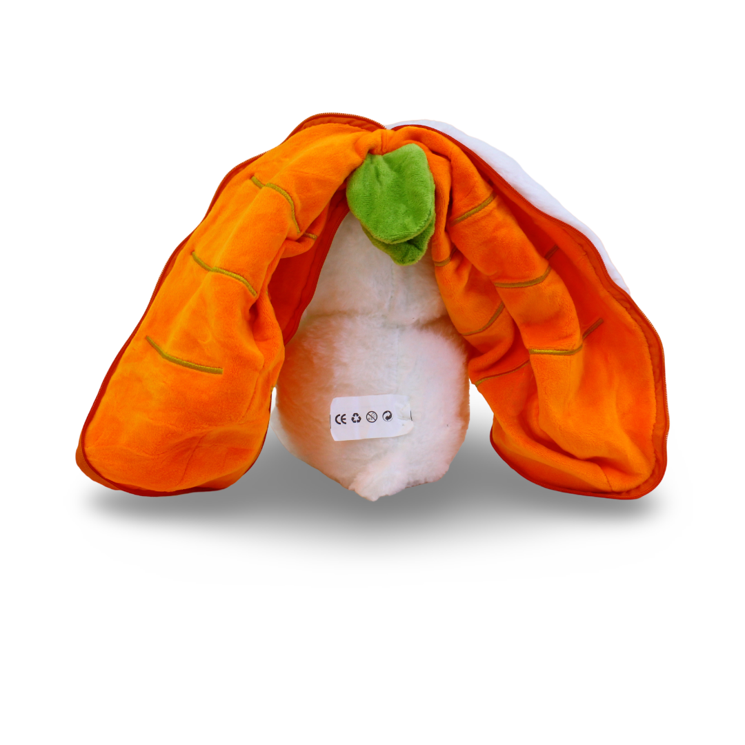 Reversible Carrot Bunny Plush Toy (L Size)