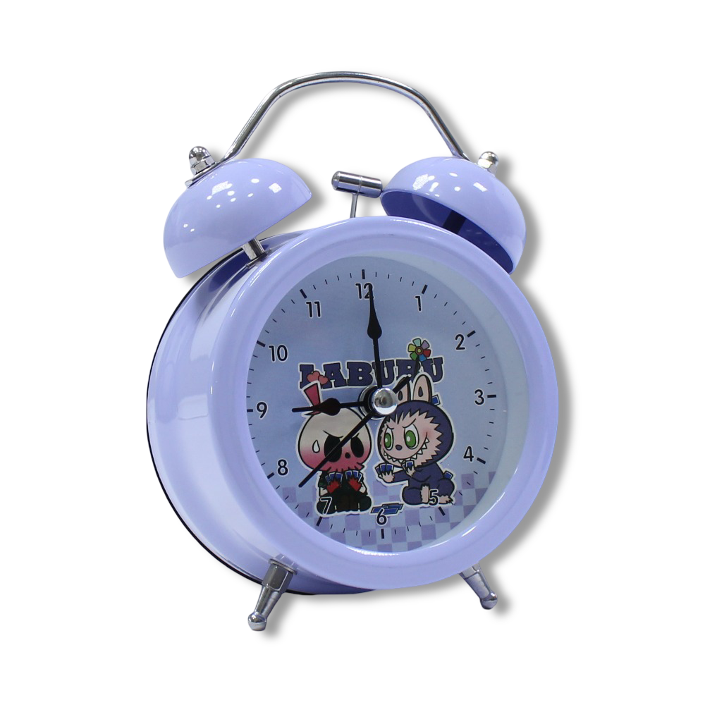 Labubu Metal Alarm Clock – Purple