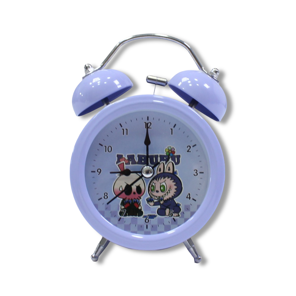 Labubu Metal Alarm Clock – Purple