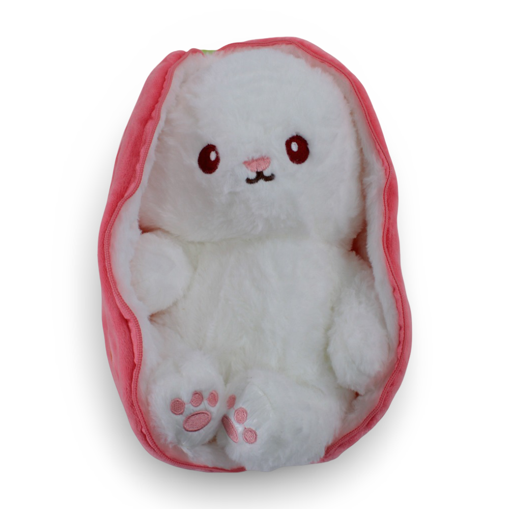 Bunny in a Strawberry Plush Toy
