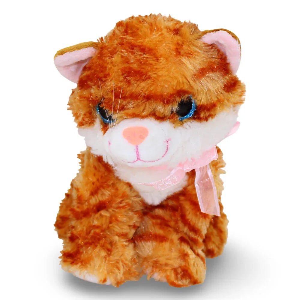 Striped Salmon Cat Plush Toy