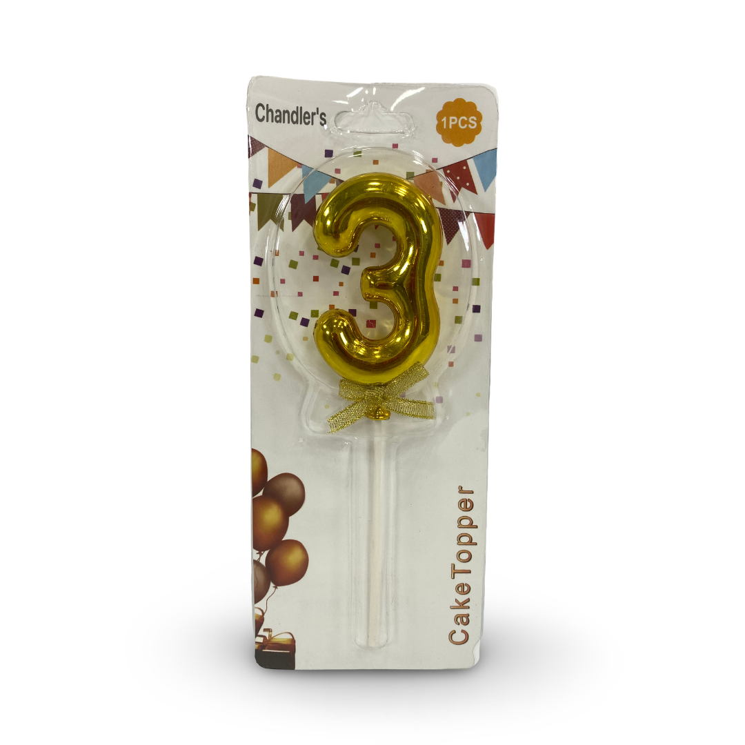 Vacuum Number Candle – Number 3