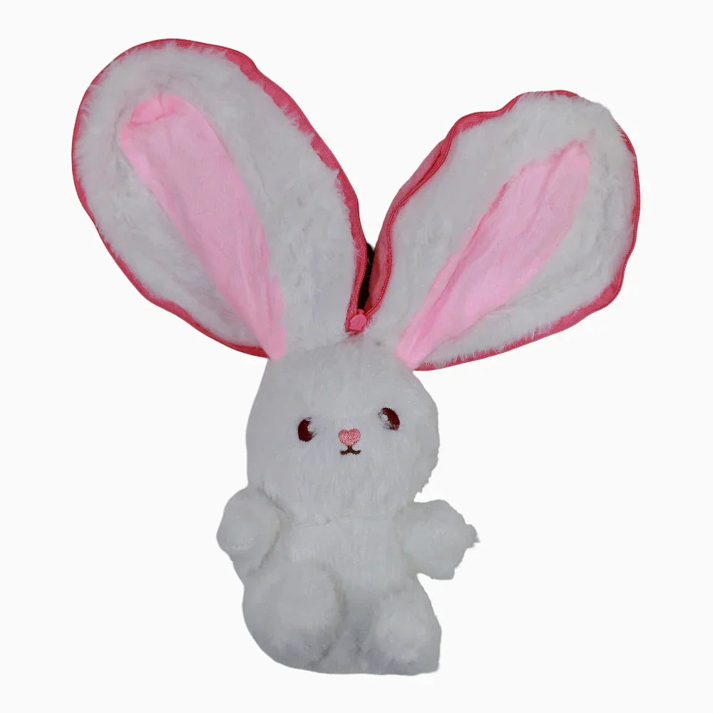 Bunny in a Strawberry Plush Toy with Zipper