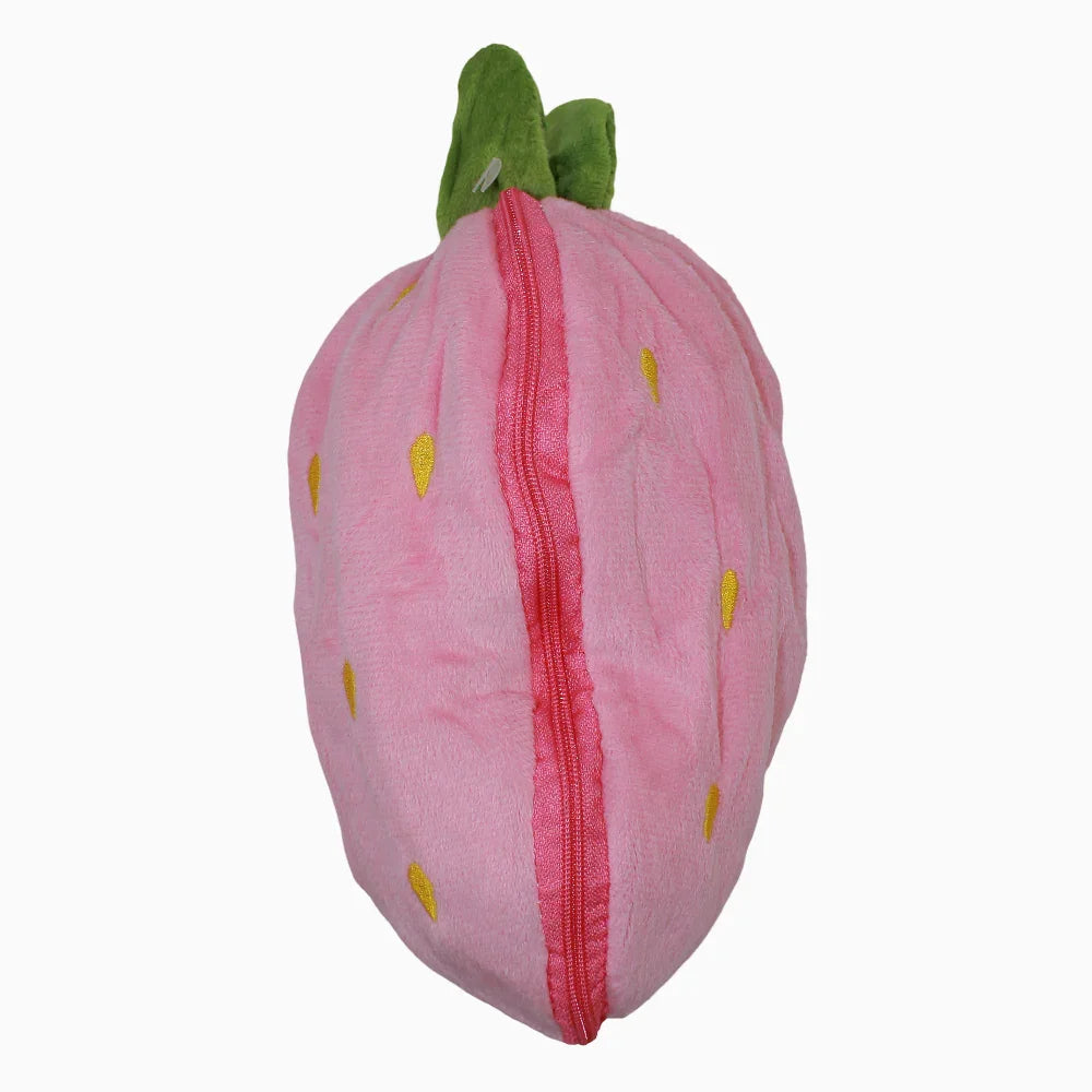 Bunny in a Strawberry Plush Toy with Zipper