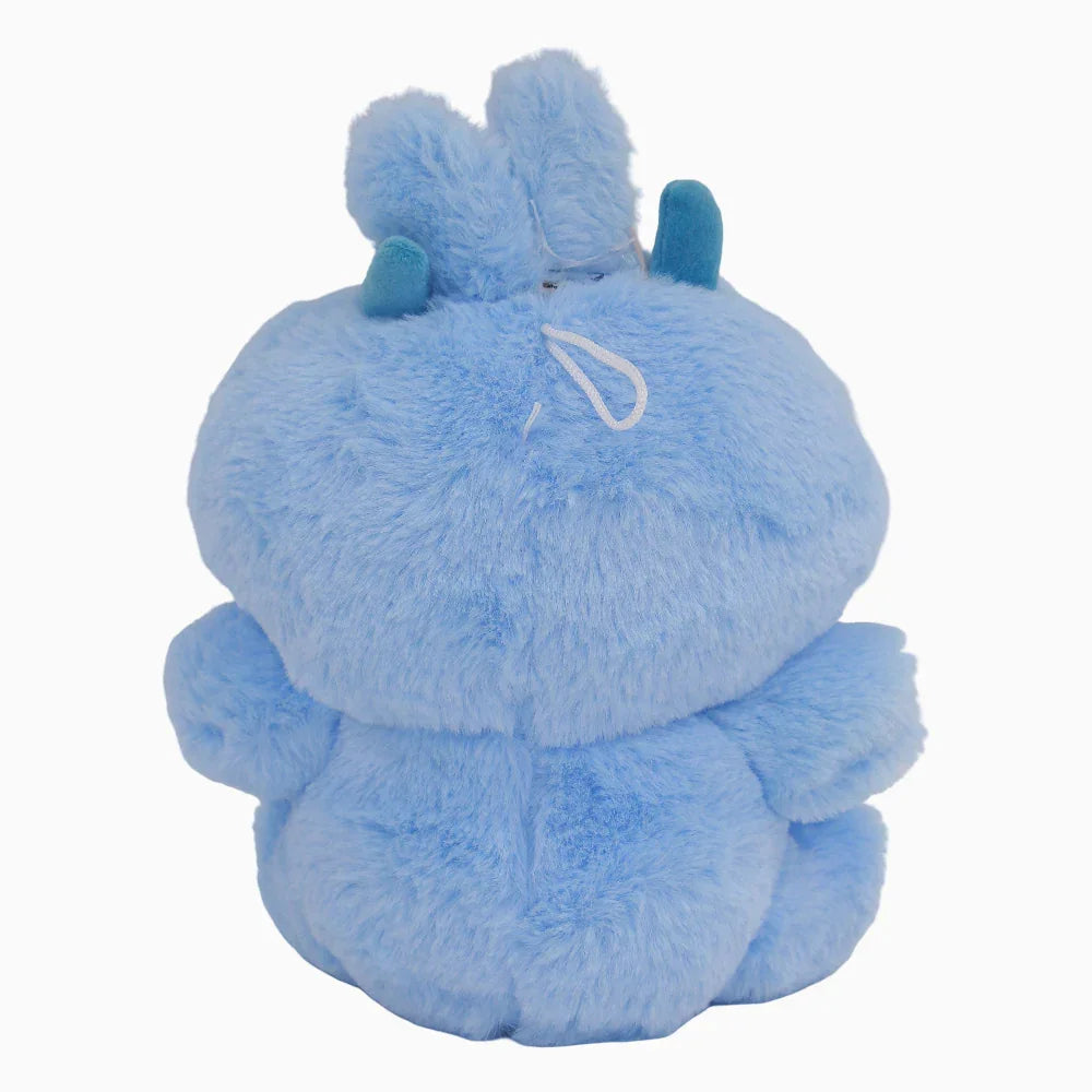 Sitting Labubu Plush Toy – Light Blue