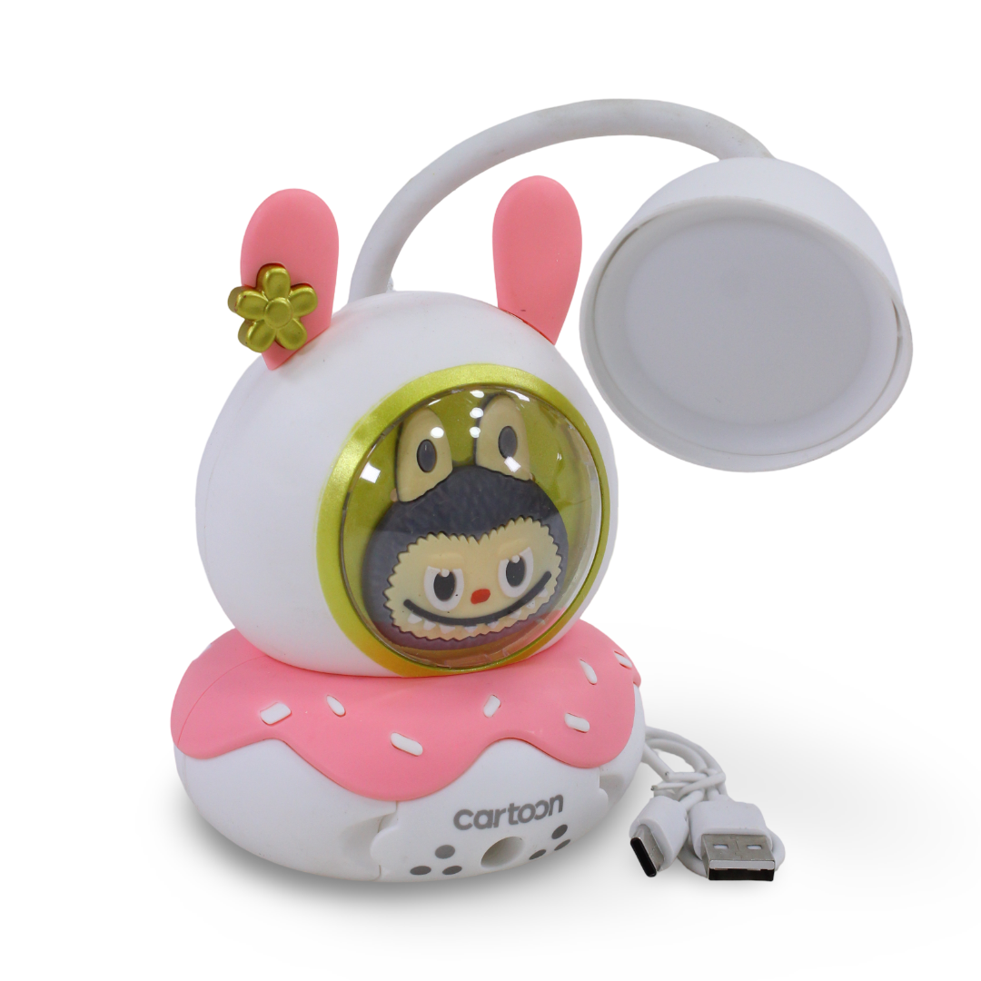Labubu LED Night Light and Desk Lamp – White
