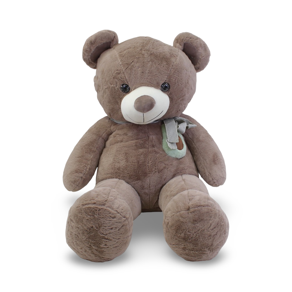 Jumbo Teddy Bear Plush Toy – Brown with Scarf - Assortments - OKO