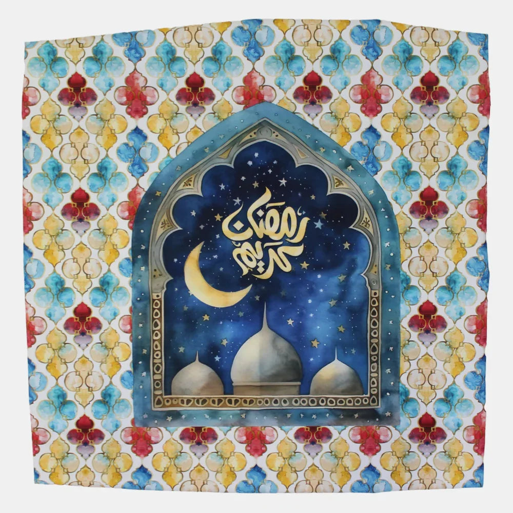 Printed Cotton Tablecloth – "Ramadan Kareem" - Party - OKO