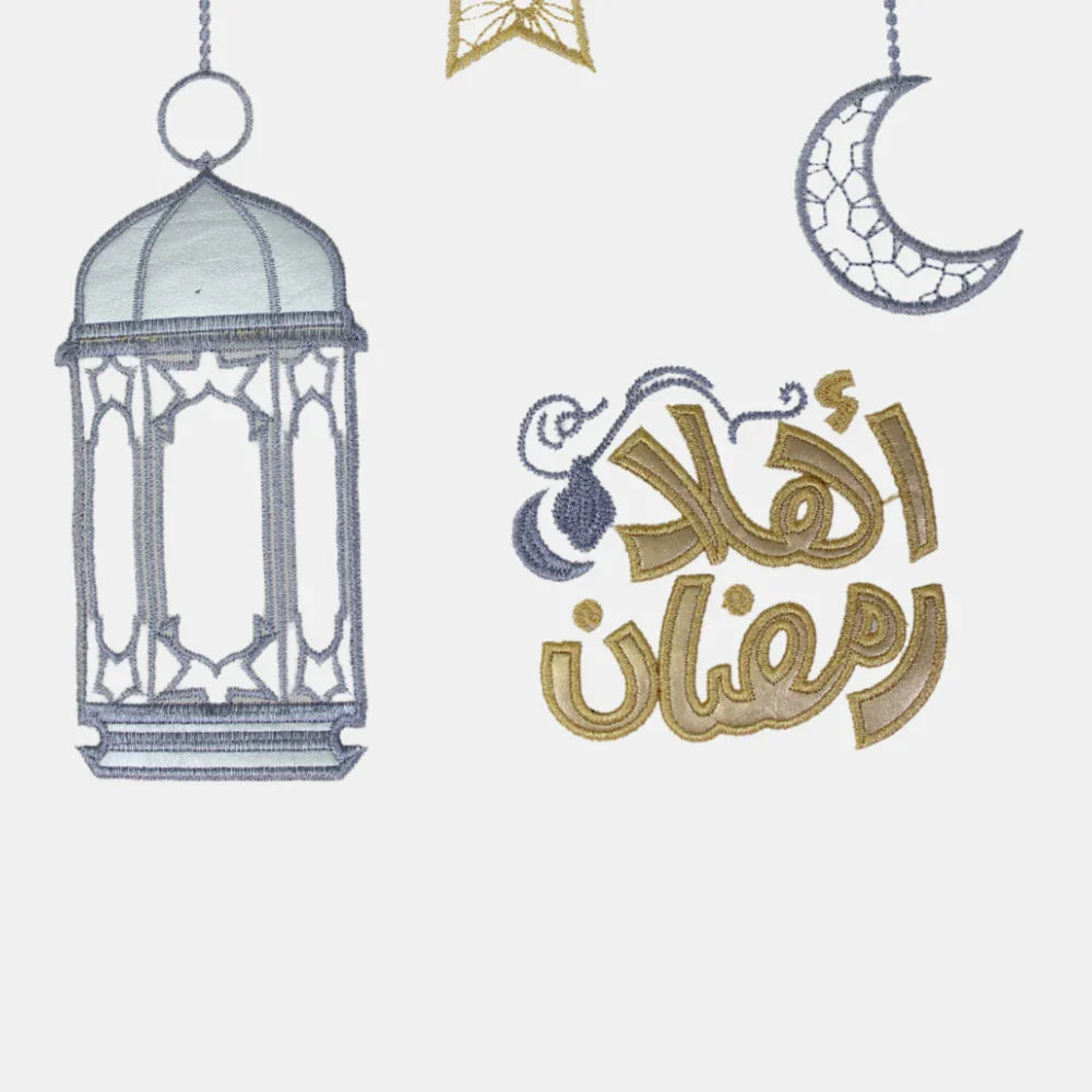 Luxury Embroidered Ramadan Kareem Cushion Cover