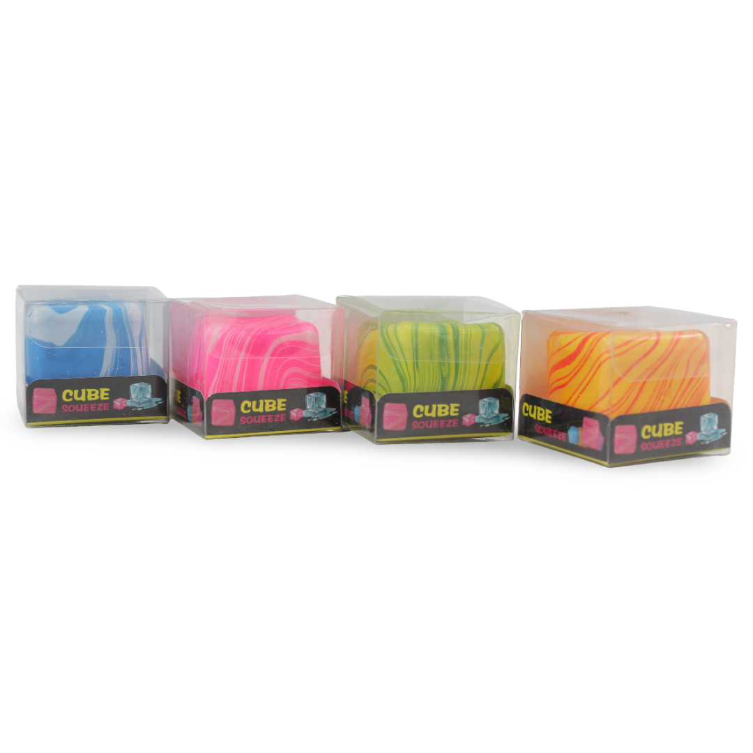 Nee Doh Nice Cube Swirl Squeeze Toy (1 Pcs) - Toys