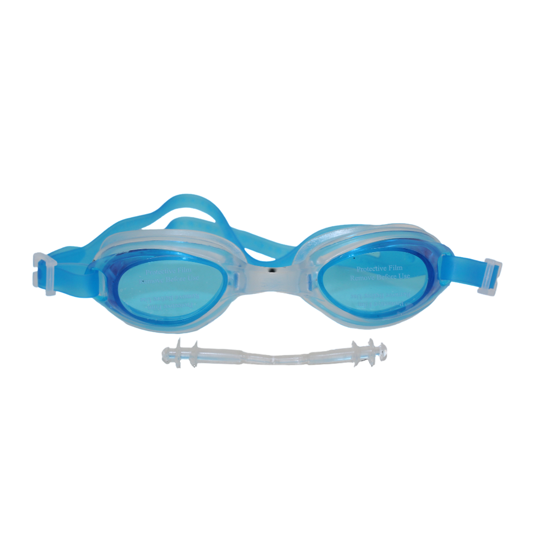 Silicone Swimming Goggles – Baby Blue