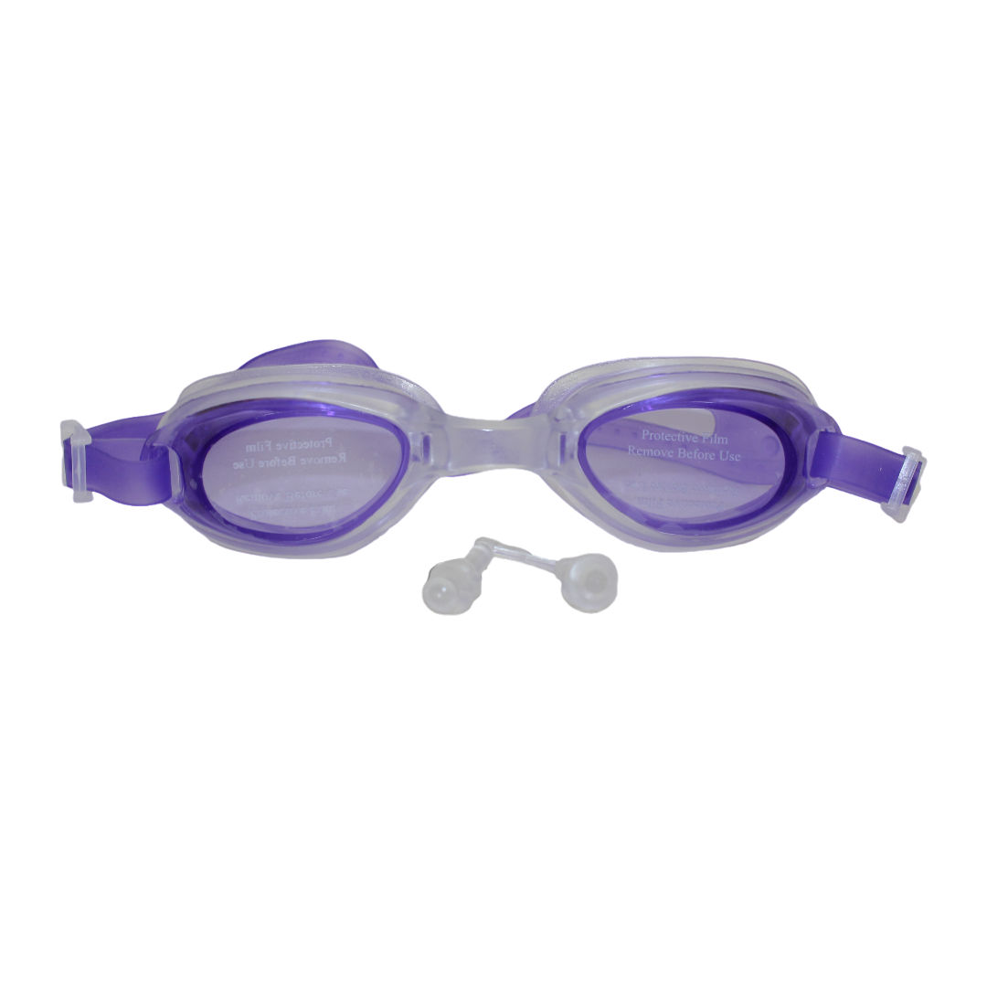 Silicone Swimming Goggles – Purple