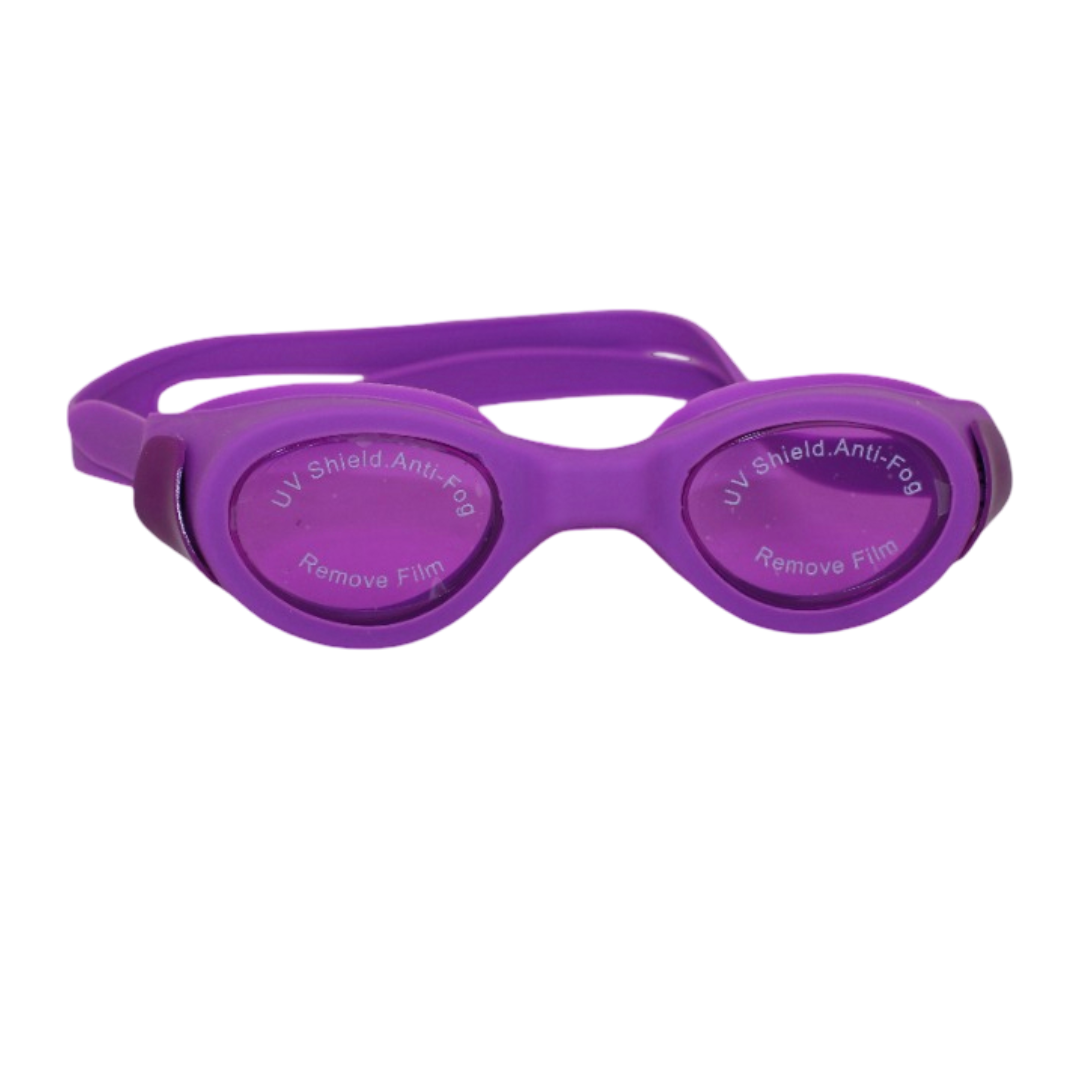 Silicone Swimming Goggles – Purple