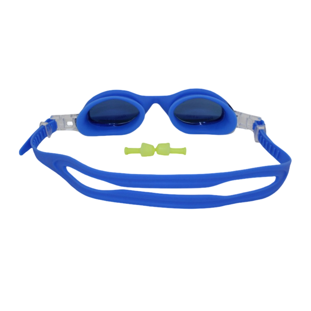 Swimming Goggles with Mirrored Lenses – Blue
