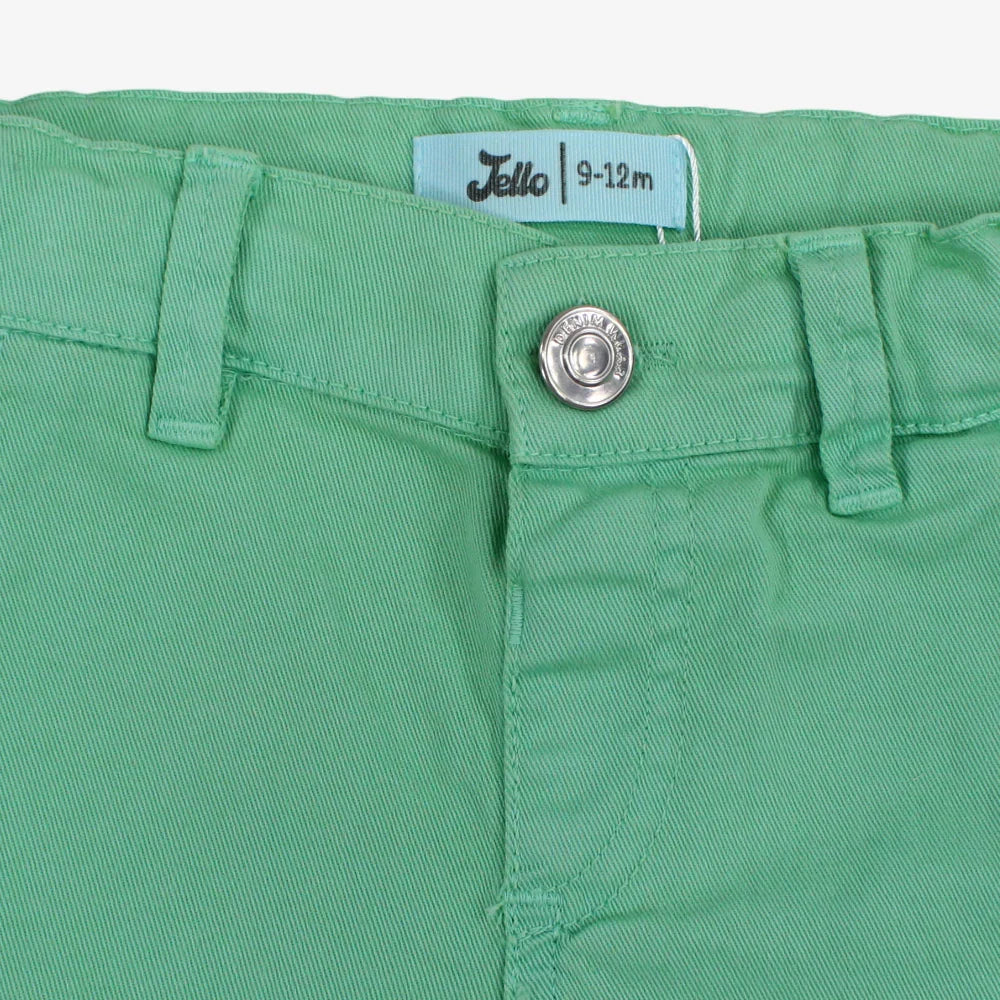 Baby Boys Gabardine Shorts – Green