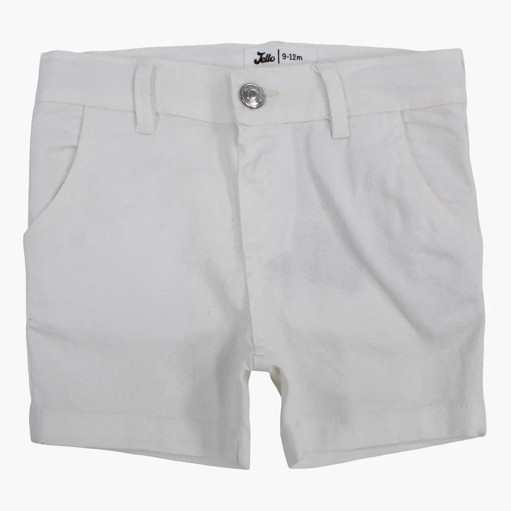 Baby Boys Gabardine Shorts – Off-White - Clothing - Jello