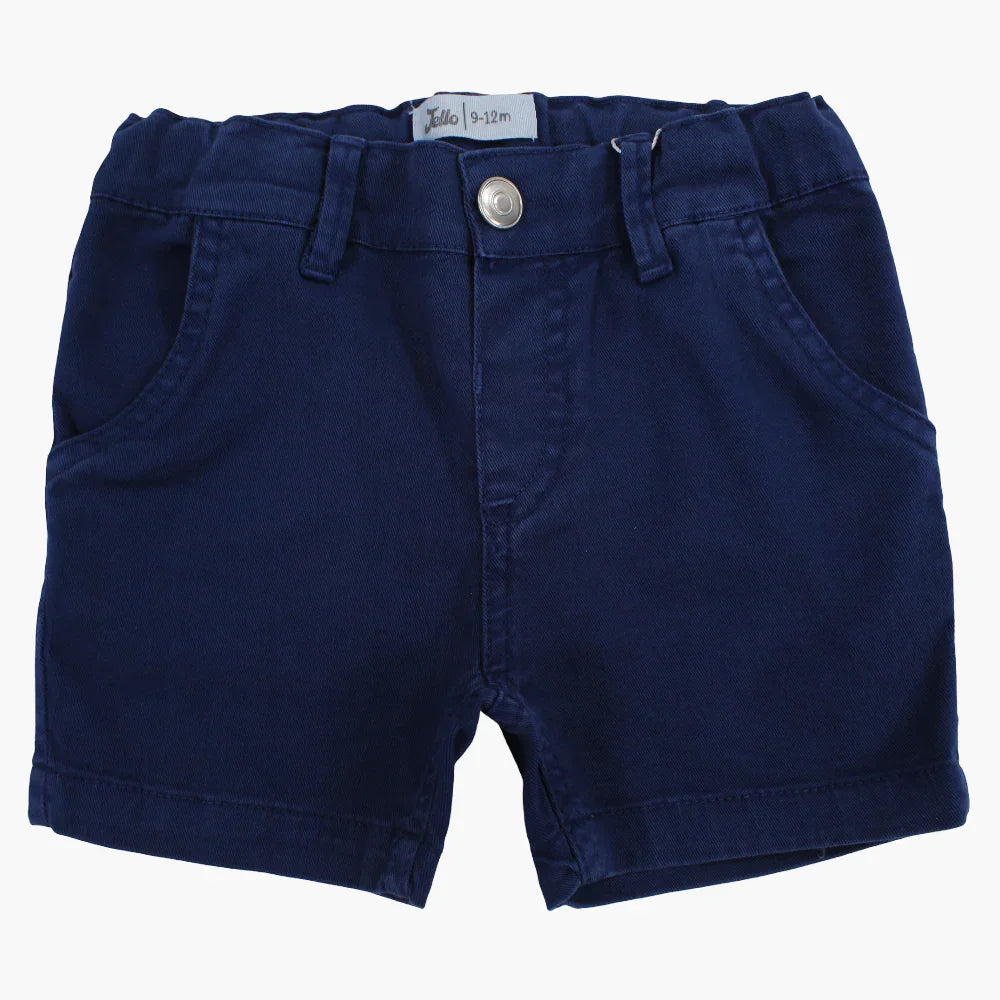 Boys Cotton Shorts - Navy Blue