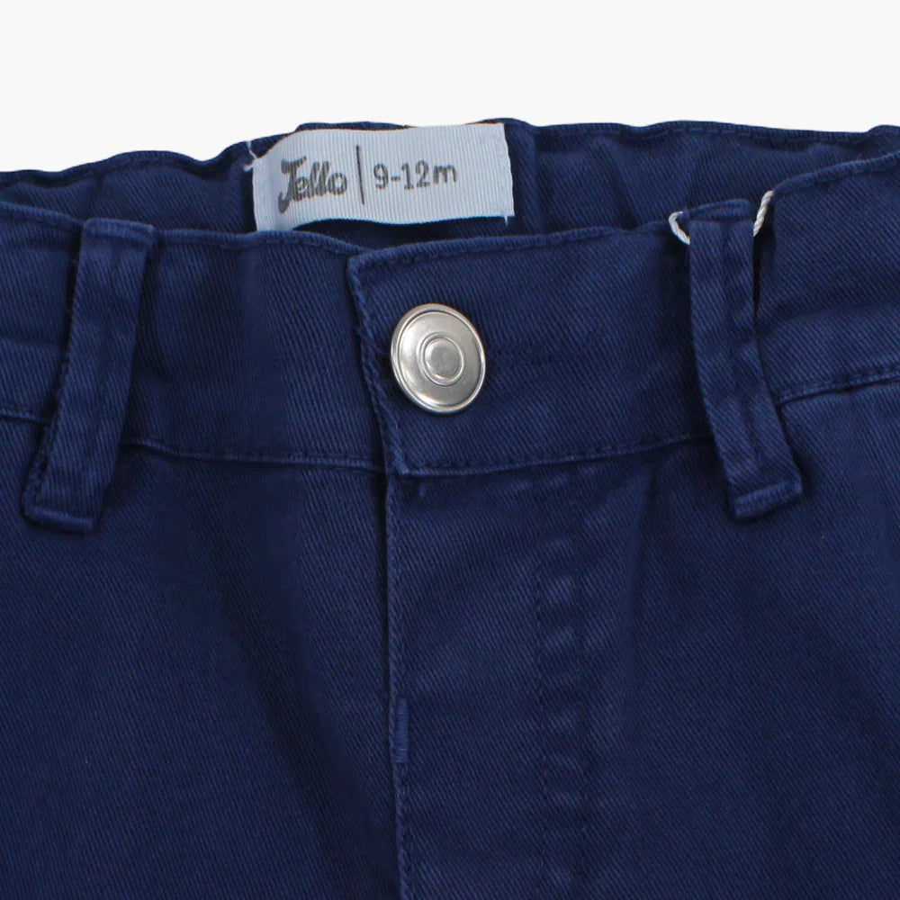 Boys Cotton Shorts - Navy Blue