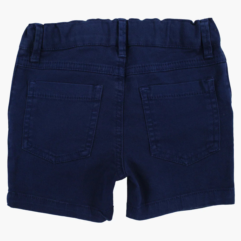 Boys Cotton Shorts - Navy Blue